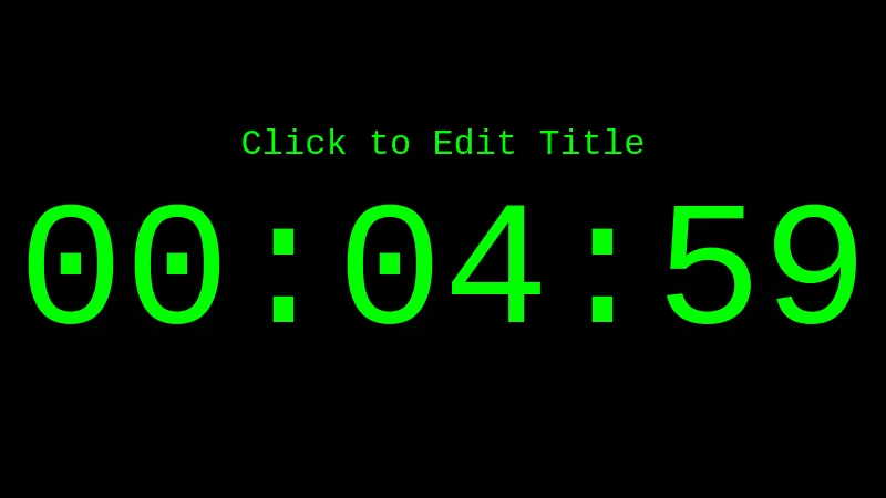 screenshot of https://timer.wayl.one