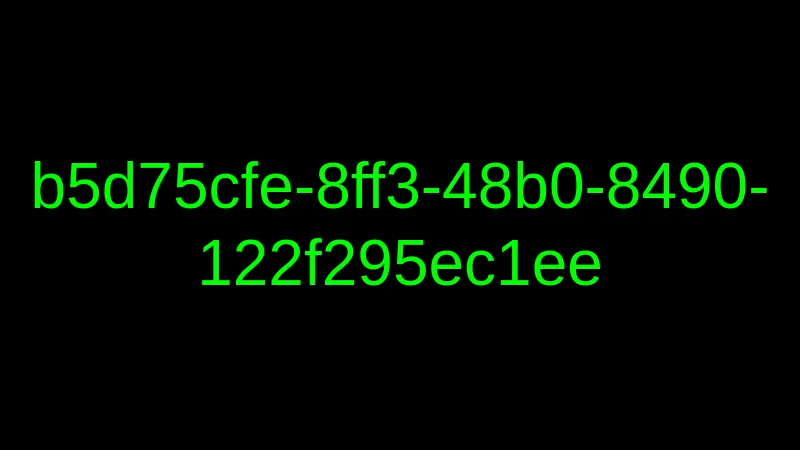 screenshot of https://uuid.wayl.one