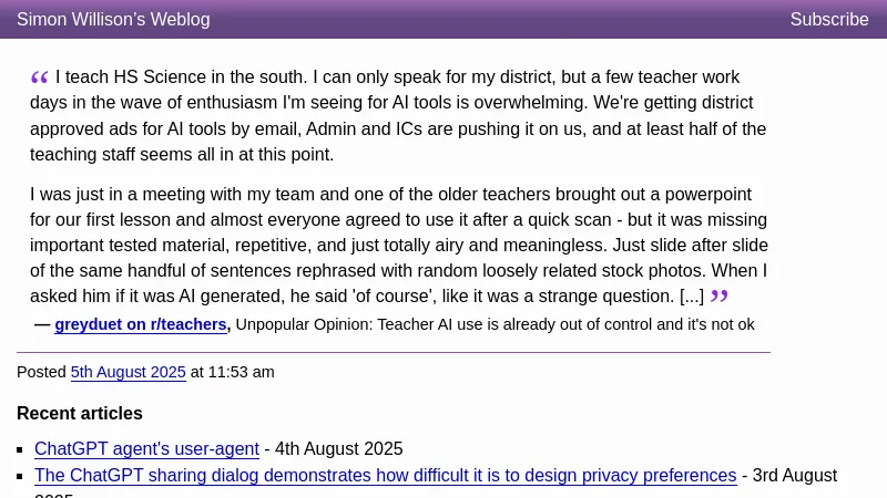 shot of post - 💭 A quote from greyduet on r/teachers