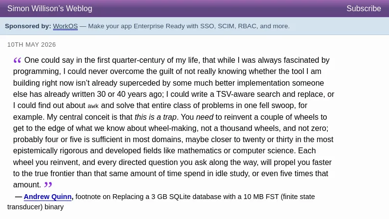 Quoting Andrew Quinn - Simon Willison